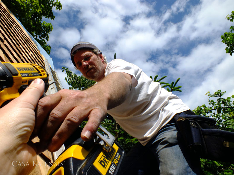 Casa Kaiensis Gartenhaus im Bau