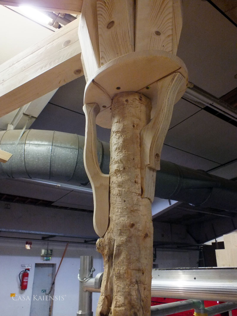 Casa Kaiensis Gartenhaus Deatil Stütze