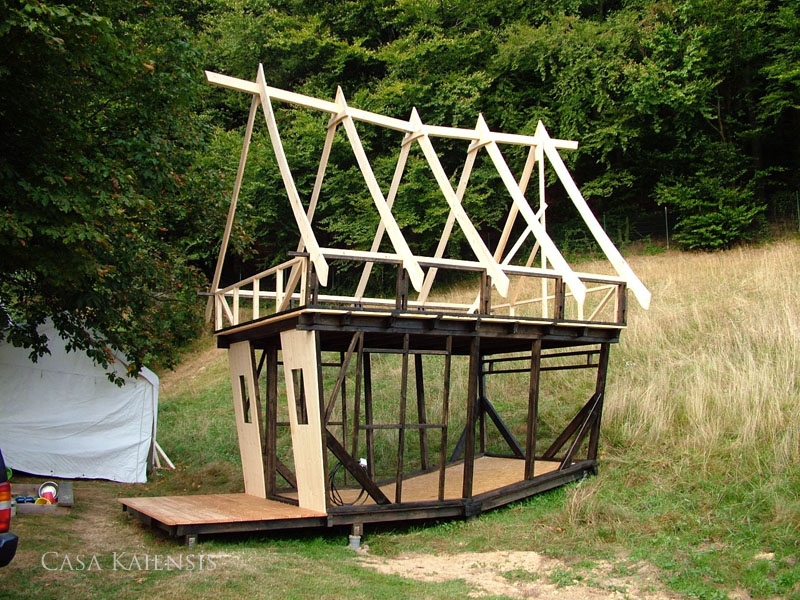 Casa Kaiensis Fachwerkhaus im Bau